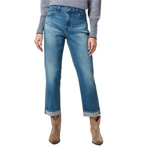 J Brand Tate Boy Fit Jeans in Sorority Raze Mid Rise Boyfriend Size 24